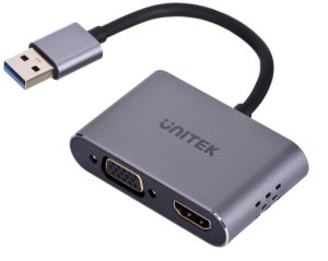 Adapter USB Unitek Adapter Unitek USB 3.0 - HDMI / VGA Full HD 60Hz 5