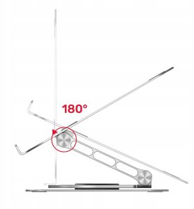 Unitek Unitek Podstawka pod laptopa 360 10''- 16'' Regulacja wysokości pochylenia 2