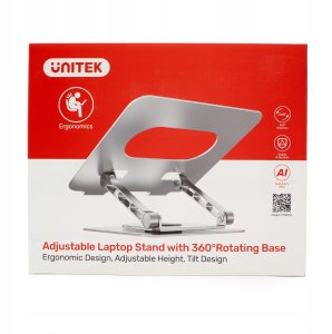 Unitek Unitek Podstawka pod laptopa 360 10''- 16'' Regulacja wysokości pochylenia 4