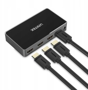 Unitek Unitek Przełącznik sygnału HDMI 1.4b 3 IN-1 OUT 4K 2