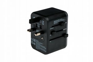 Verbatim Adapter podróżny Verbatim UTA-04 World to World USB-A USB-C QC 3.0 PD 61W 5