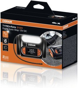 Kompresor samochodowy Osram Osram TyreInflate 2120 | Kompaktowy akumulatorowy kompresor | 12V 16