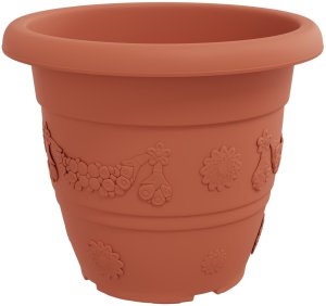 vidaXL vidaXL Doniczki 6 pcs Czerwony ceglasty  26 x 21.5 cm 6