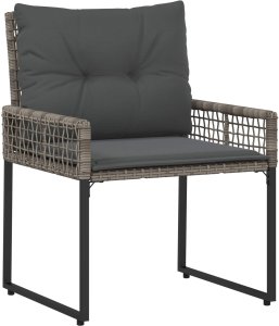 vidaXL vidaXL Zestaw Mebli Ogrodowych z poduszką 3 pcs Szary 4