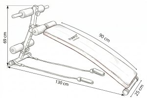 Funfit Ławka skośna do brzuszków FUNFIT 9