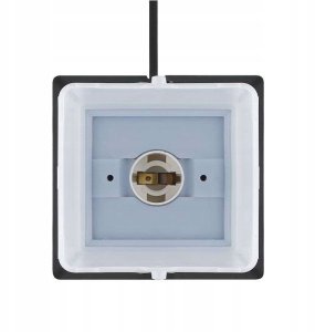 Solight słup ogrodowy IP44 z LED oświetleniem plast 2 zasuvki hranol czarny 9