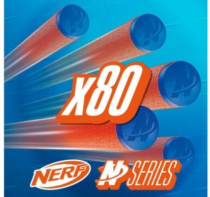 Hasbro Hasbro Naboje piankowe NERF N1 - zestaw 80 szt. strzałki Dł. 6cm ZA6189 EDUKAMP 14