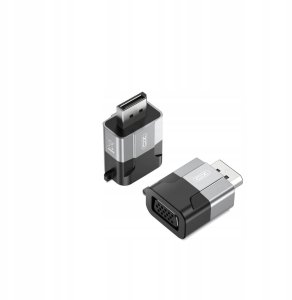 XO XO adapter przejściówka Męski Displayport - Żeński VGA szary GB016 2