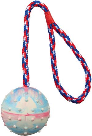 Trixie Piłki z gumy naturalnej na sznurku, 24 szt. śr. 6 cm/30 cm 1