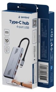 HUB USB Gembird GEMBIRD Hub USB 3.0 4-Porty 1 x USB 3.1 + 3 x USB 2.0 czarny 2