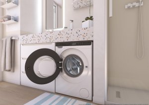 Pralka Candy ProWash 700 Mini 5 kg głębokość 44.8 cm 1200 apgr/min. - Pralka Velas z załadunkiem od przodu CW50-BP12307WU-S (8059019110394) 11