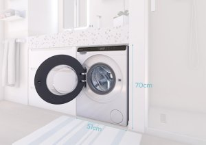 Pralka Candy ProWash 700 Mini 5 kg głębokość 44.8 cm 1200 apgr/min. - Pralka Velas z załadunkiem od przodu CW50-BP12307WU-S (8059019110394) 3