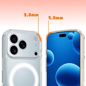 krainaGSM Etui Magnetyczne Przezroczyste do iPhone 17 Pro |do MAGSAFE CASE + Szkło 9H 3