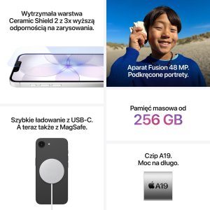 Smartfon Apple iPhone 17e 5G 8/512GB Różowy  (MHU34) 6