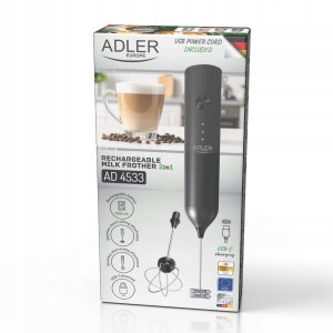 Spieniacz do mleka Adler Czarny 2
