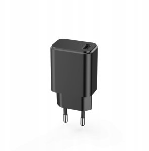Ładowarka Setty ładowarka sieciowa 1x USB 3A czarna + kabel USB-C 1,0 m 4