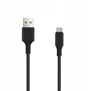Ładowarka Setty ładowarka sieciowa 1x USB 3A czarna + kabel USB-C 1,0 m 5