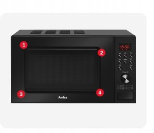 Kuchenka mikrofalowa Amica Kuchenka mikrofalowa Amica AMGF20E1GB 20l 700W 7