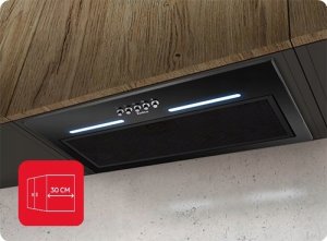 Okap Amica Okap Amica OMC6241B czarny 182m3/h 3 prędkości 91W 4