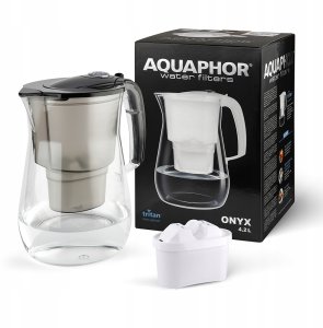 Dzbanek filtrujący Aquaphor Dzbanek Aquaphor Onyx black+3szt B100-25Maxfor MG+ 2
