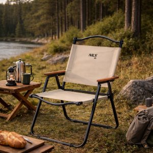 Nils Extreme NC4307 KRZESŁO SKŁADANE BEŻOWE NILS CAMP 2