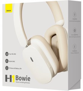 Słuchawki Baseus Słuchawki Baseus Bowie H1 ANC Nauszne Bluetooth 5.2 Czarne bezprzewodowe 10