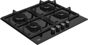 Płyta grzewcza Beko Płyta gazowa BEKO HILG64225S Czarne szkło 60 cm 4