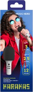 Mikrofon SBS Mikrofon Karaoke z głośnikiem Bluetooth Music Hero MHMICPARTYK 4w1 3W 3