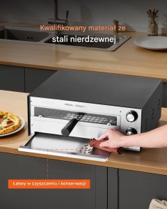 Kuchenka Piec do pizzy elektryczny 30cm 1450W regulacja temp. do domu lokalu 6