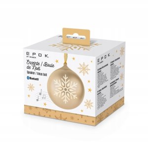 Głośnik BigBen Głośnik Bluetooth BigBen XMASBALLGOLD Świecąca bombka świąteczna Złota 2