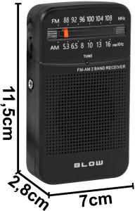 Radio Blow 77-560# Radio przenośne analogowe am/fm blow ra20 7
