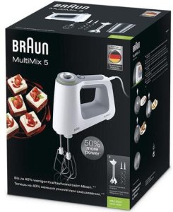 Mikser Braun Mikser ręczny Braun MultiMix5 HM5107 9 Biegów 750W do Mieszania Ubijania 5