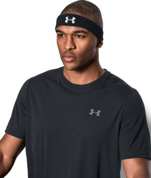 Under Armour Opaska na głowę Performance Headband czarna (1276990001) 2