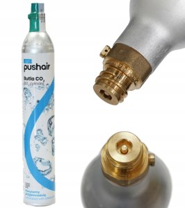 Saturator Dafi Saturator Dafi PushAir SATCZ1BS + Nabój z gazem CO2 + Butelka 0,7L + Syrop 5