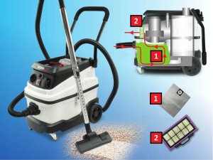 Odkurzacz przemysłowy Dedra Odkurzacz warsztatowy filtr wodny DEDRA DED6603 10