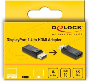 Adapter AV Delock Aktiver DisplayPort 1.4 do HDMI Adapter 8K z HDR funkcja 3