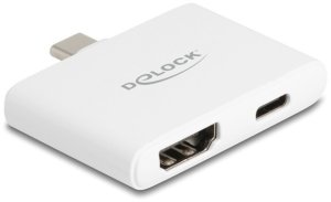 Adapter USB Delock USB-C - HDMI + USB-C Biały  (61087) 2