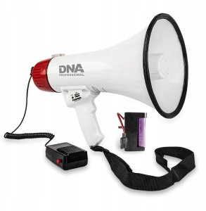 DNA Megafon szczekaczka wzmacniacz głosu syrena z akumulatorem bluetooth 30W 2