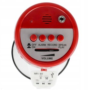 DNA Megafon szczekaczka wzmacniacz głosu syrena z akumulatorem bluetooth 30W 4