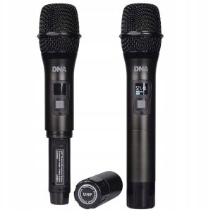 Mikrofon DNA Bezprzewodowy mikrofon dynamiczny odbiornik fal UHF zestaw dj event karaoke 2