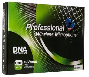 Mikrofon DNA 2x MIKROFON BEZPRZEWODOWY DYNAMICZNY STACJA UHF ZESTAW KARAOKE DJ DNA DVS2 5