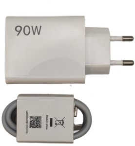 Ładowarka Ugreen Ładowarka 90W + kabel USB-A do USB-C (1m) kompatybilna z Xiaomi/POCO/Redmi 9