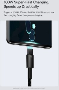 Kabel USB Kabel Baseus USB -A do USB-C 100W 2m, 480Mb/s, szybkie ładowanie 8