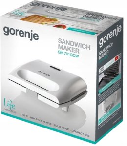 Opiekacz Gorenje Opiekacz Gorenje SM701GCW biały 700 W mini grill 11