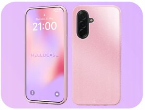 Hello Case Etui do Samsung Galaxy A36 5G Różowe Silikon Szkło 4