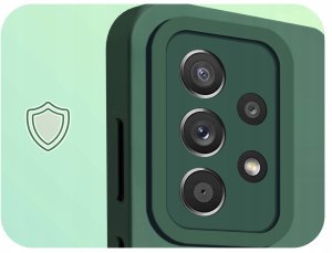 Hello Case Etui do Samsung Galaxy A52 4G / 5G / A52s 4G (Zielone, Osłona Kamery, Case) 3