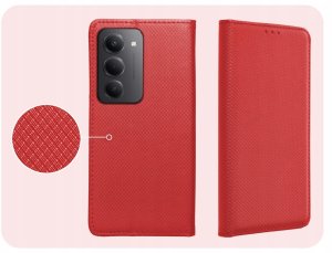 Hello Case Etui z Klapką Do Xiaomi Redmi 15 4G / 5G (Czerwone, Zamykane, Magnetyczne) 4