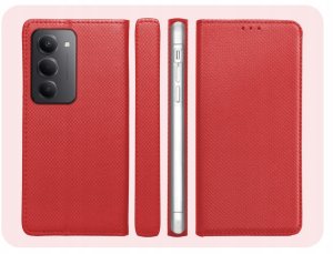 Hello Case Etui z Klapką Do Xiaomi Redmi 15 4G / 5G (Czerwone, Zamykane, Magnetyczne) 6