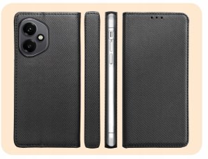 Hello Case Etui z Klapką Do Honor 400 (Czarne, Zamykane, Magnetyczne, Kabura, Case) 6