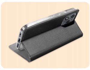 Hello Case Etui z Klapką Do Honor 400 Lite (Czarne, Zamykane, Magnetyczne, Kabura) 5